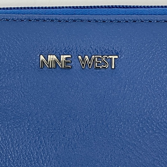 Nine West Blue Cobalt Single Zip Wallet - Picture 9 of 9